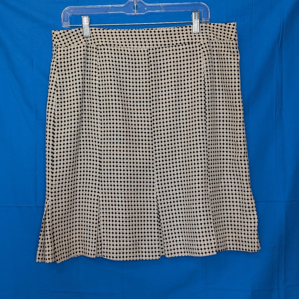 Ann Taylor Loft Size 12 Ivory And Black Wool Skirt